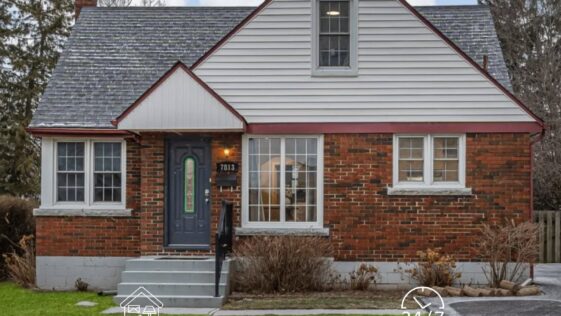 HAH Developments team performing lawn maintenance at a residential property in Niagara Falls