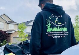 Prajwal Shah, founder of NLLC, overseeing garbage removal operations in Niagara Falls