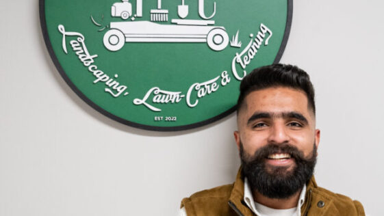 Lush green lawn after professional lawn renovation by Landscaping & Lawncare in Niagara Falls.