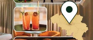 Elegant hotel lobby at Van der Valk Hotel Waterloo with modern design and comfortable seating.