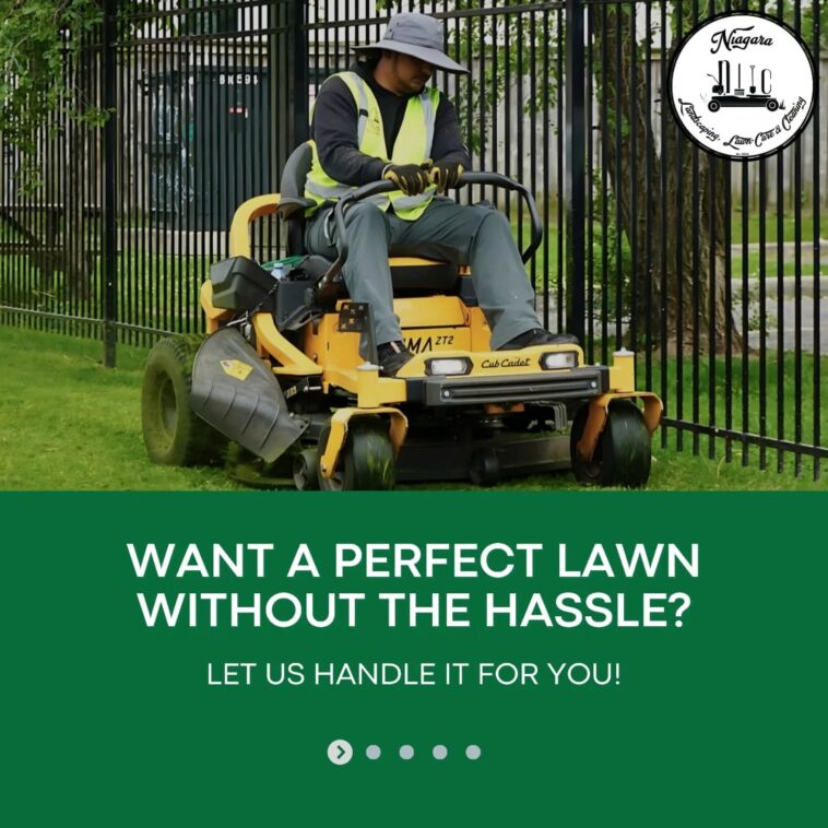 Beautifully landscaped yard by NLLC in Niagara Falls