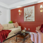 Modern 2-bedroom short-term rental apartment managed by HAH Developments in Niagara Falls, Ontario.