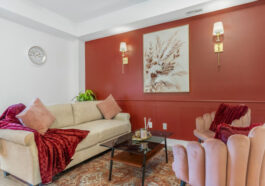 Modern 2-bedroom short-term rental apartment managed by HAH Developments in Niagara Falls, Ontario.