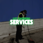 Professional lot sweeping services in Niagara Falls by NLLC, keeping commercial and residential properties clean, safe, and attractive.