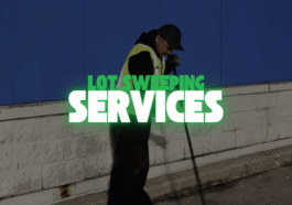 Professional lot sweeping services in Niagara Falls by NLLC, keeping commercial and residential properties clean, safe, and attractive.