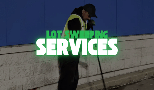 Professional lot sweeping services in Niagara Falls by NLLC, keeping commercial and residential properties clean, safe, and attractive.