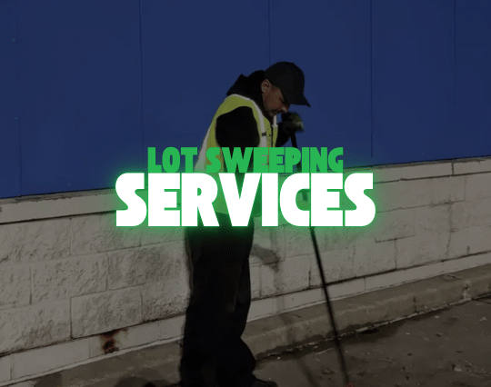 Professional lot sweeping services in Niagara Falls by NLLC, keeping commercial and residential properties clean, safe, and attractive.
