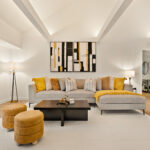 Airbnb 26 Duke St Niagara Falls living room interior managed by HAH Developments