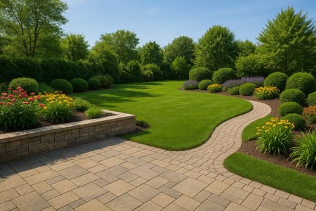 Hardscaping and landscaping design in Niagara Falls by Niagara Landscaping Lawn Care and Cleaning