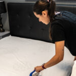 Move-In and Move-Out Cleaning in Niagara Falls by NLLC, showing a professional cleaner tidying a rental property