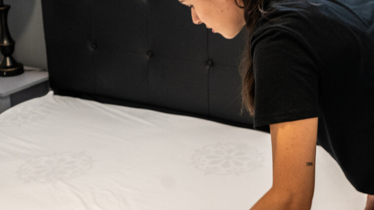 Move-In and Move-Out Cleaning in Niagara Falls by NLLC, showing a professional cleaner tidying a rental property