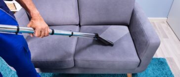 Professional cleaning service in a Niagara Falls home by NLLC, showing a spotless living room.