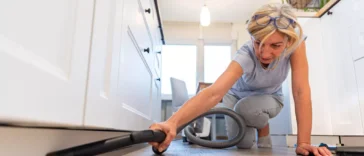 Professional deep cleaning service by NLLC removing dust from hidden areas of a home in Niagara Falls