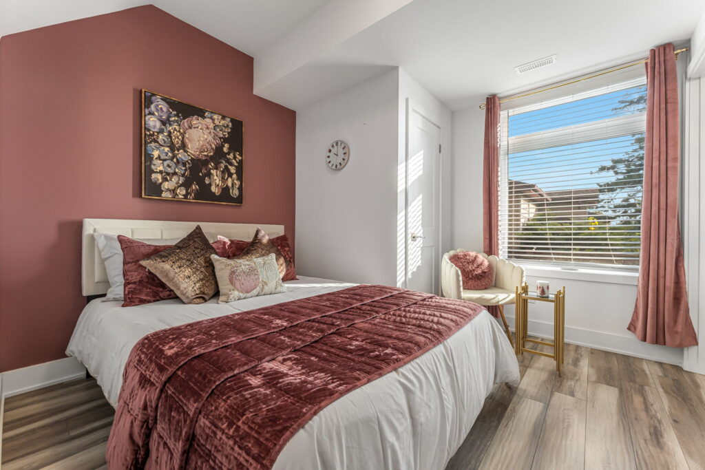 Romantic Valentine’s Week décor at a luxury short-term rental by Home Away From Home Developments Inc in Niagara Falls