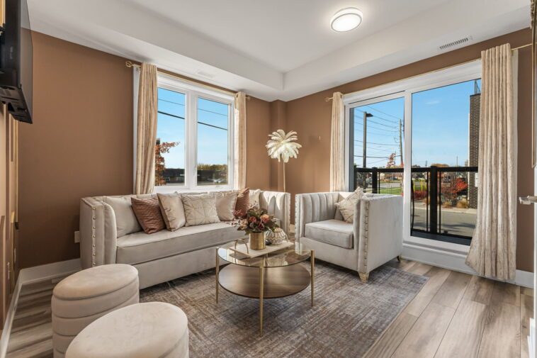 Modern rental property exterior showcasing professional property management in Niagara Falls