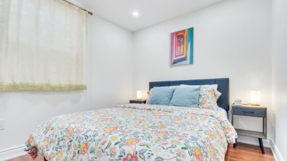 Airbnb basement rental at 4 Henley Court Welland with modern cozy interior