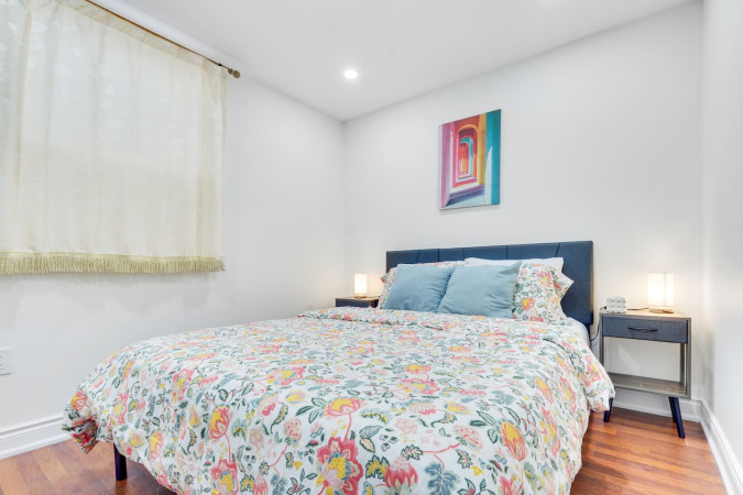 Airbnb basement rental at 4 Henley Court Welland with modern cozy interior