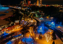 Clifton Hill holiday lights in Niagara Falls during March Break family events