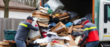 Professional garbage removal Niagara Falls by Niagara Landscaping Lawn Care & Cleaning team handling junk disposal safely